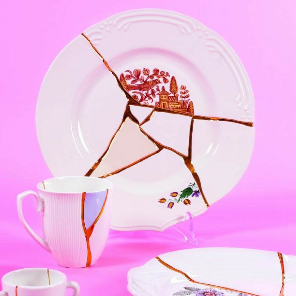 Seletti Kintsugi Piatto Piano Piccolo