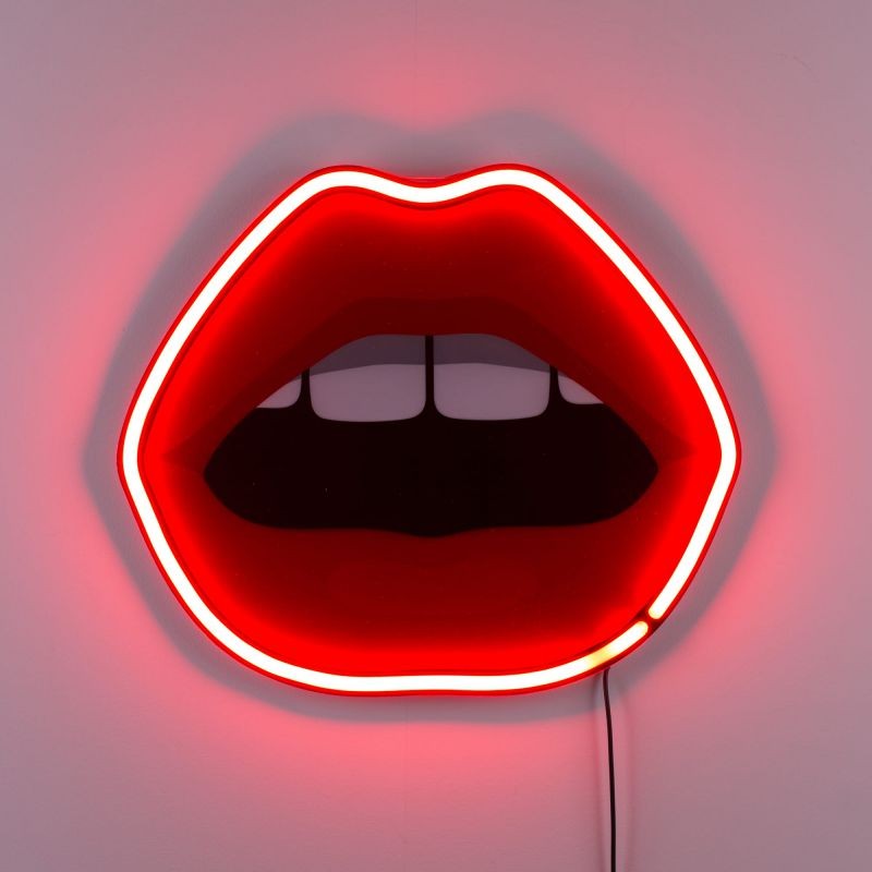 Seletti Blow studio Job Mouth lampada neon