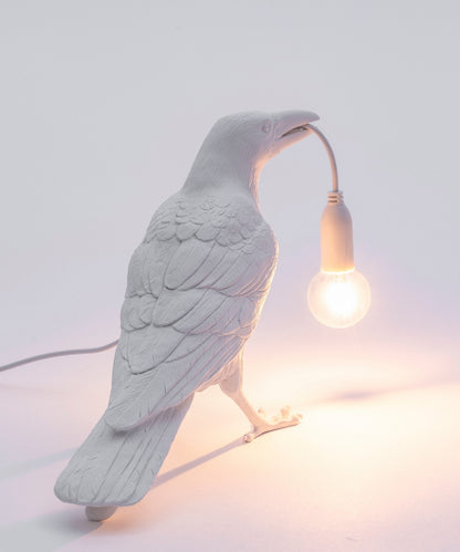 Seletti Bird Lamp Lampada da appoggio Corvo Waiting