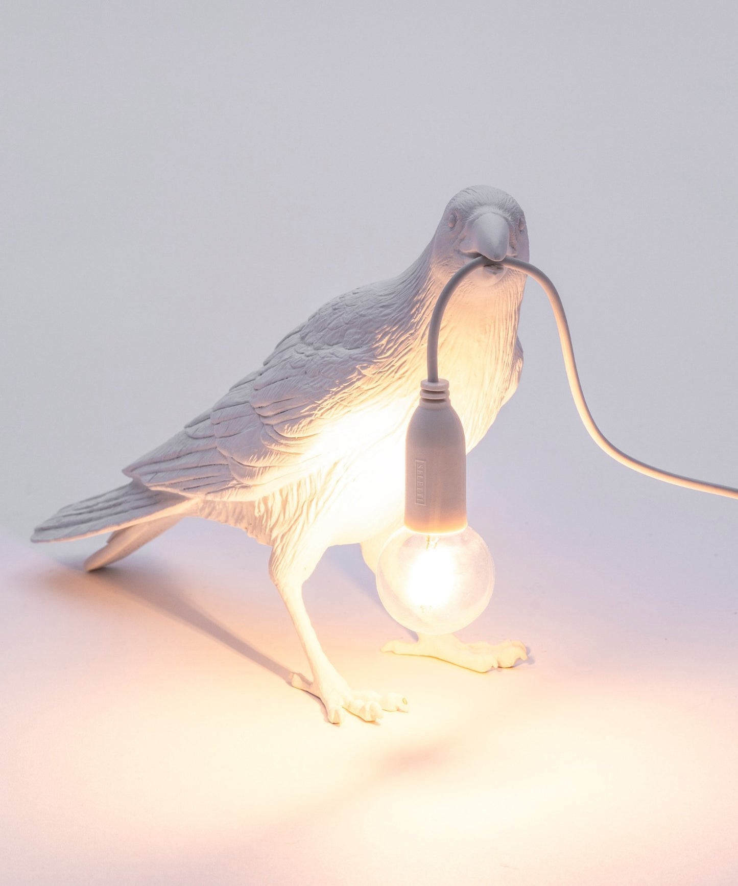 Seletti Bird Lamp Lampada da appoggio Corvo Waiting