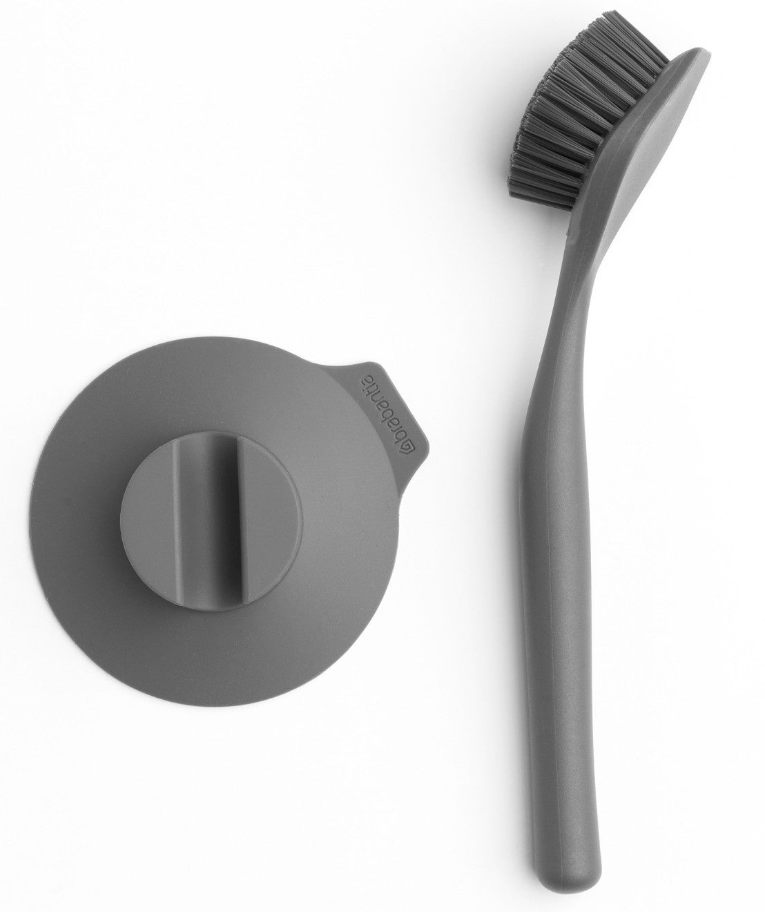 Brabantia Dish Brush SinkSide Spazzola lavapiatti con ventosa Dark Gray