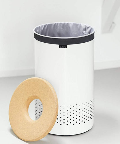 Brabantia Laundry Bin Portabiancheria con coperchio in sughero linn