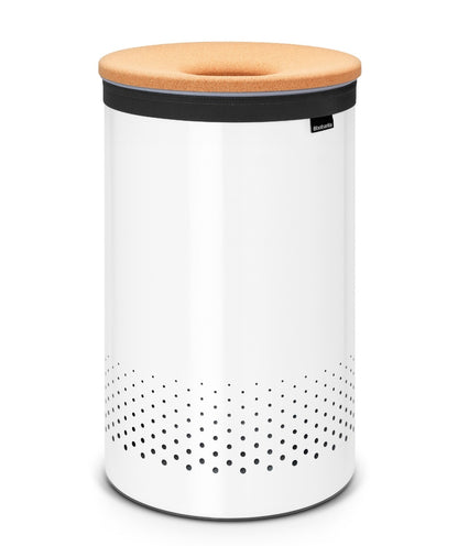 Brabantia Laundry Bin Portabiancheria con coperchio in sughero linn