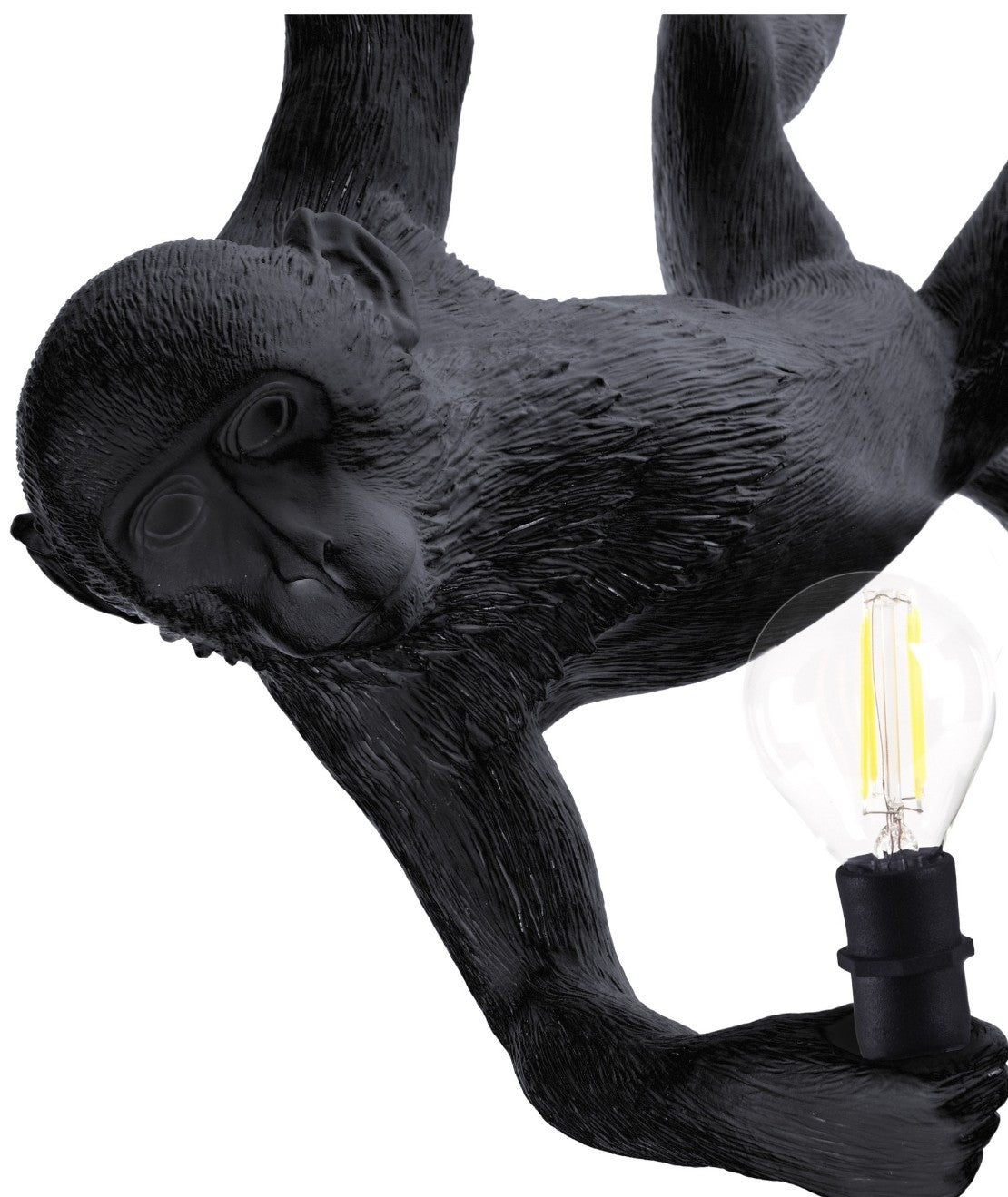 Seletti Swing Monkey Lamp Lampada Nera outdoor