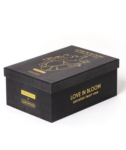 Seletti Love in Bloom vaso cuore Gold Marcantonio