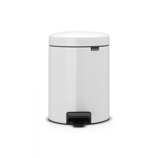 Brabantia New Icon pattumiera a pedale 5L Bianca