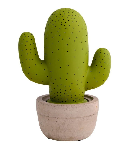 Brandani Lampada Cactus Lampada da Tavolo Verde e Grigio