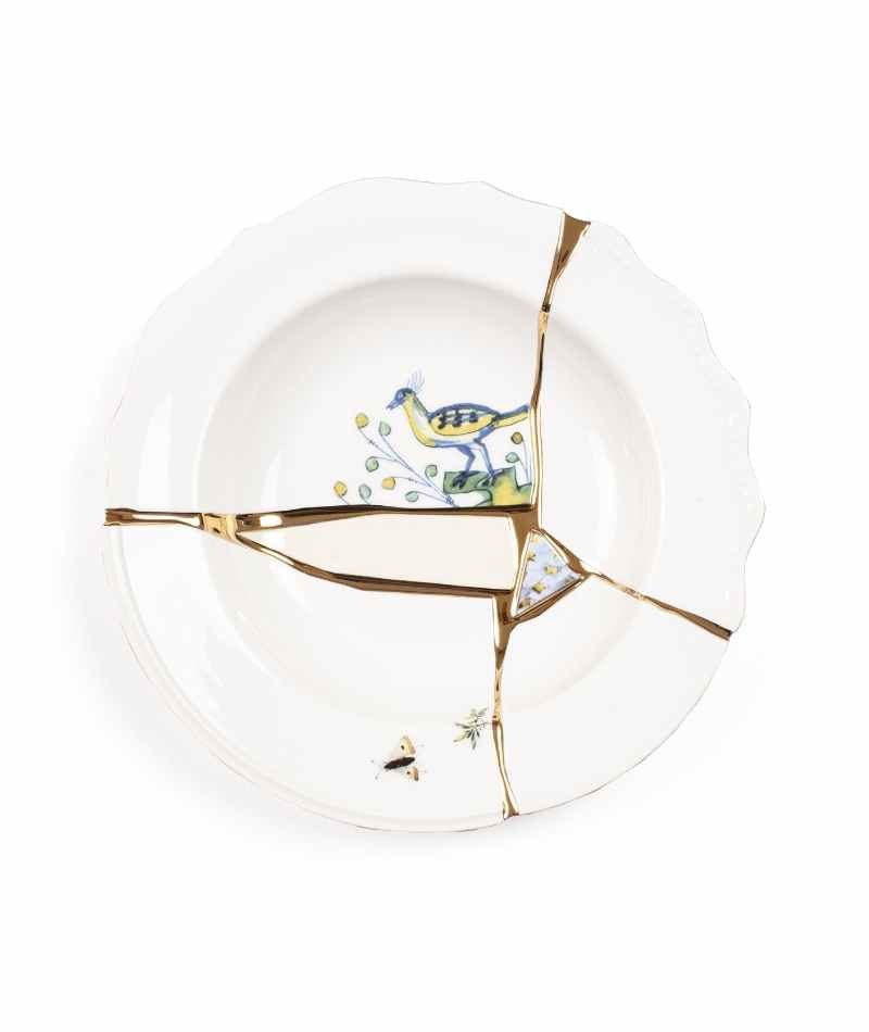 Seletti Kintsugi Piatto Fondo Animali