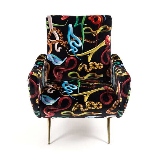 Seletti Toiletpaper Home Armchair Poltrona Snakes