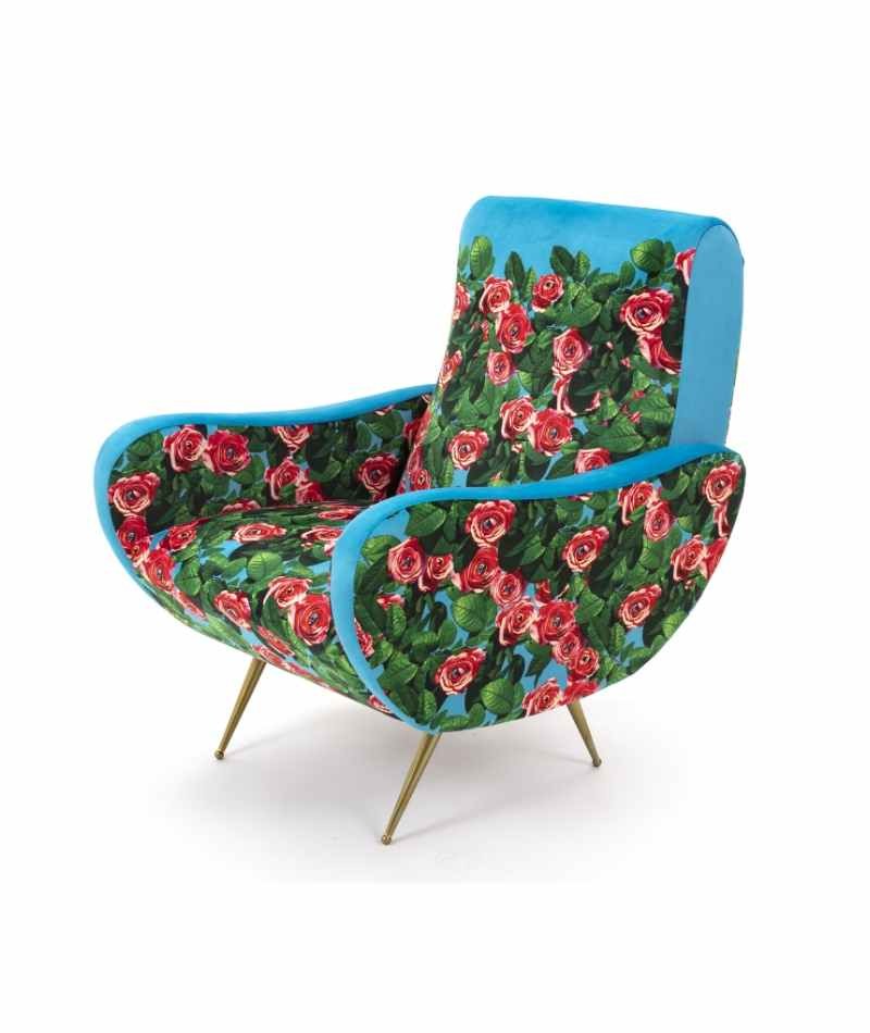 Seletti Toiletpaper Home Armchair Poltrona Roses