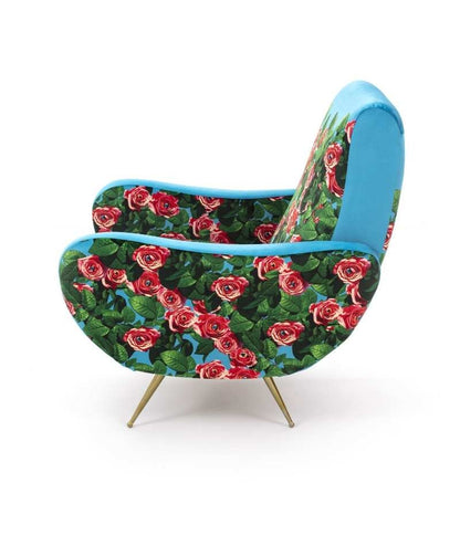 Seletti Toiletpaper Home Armchair Poltrona Roses