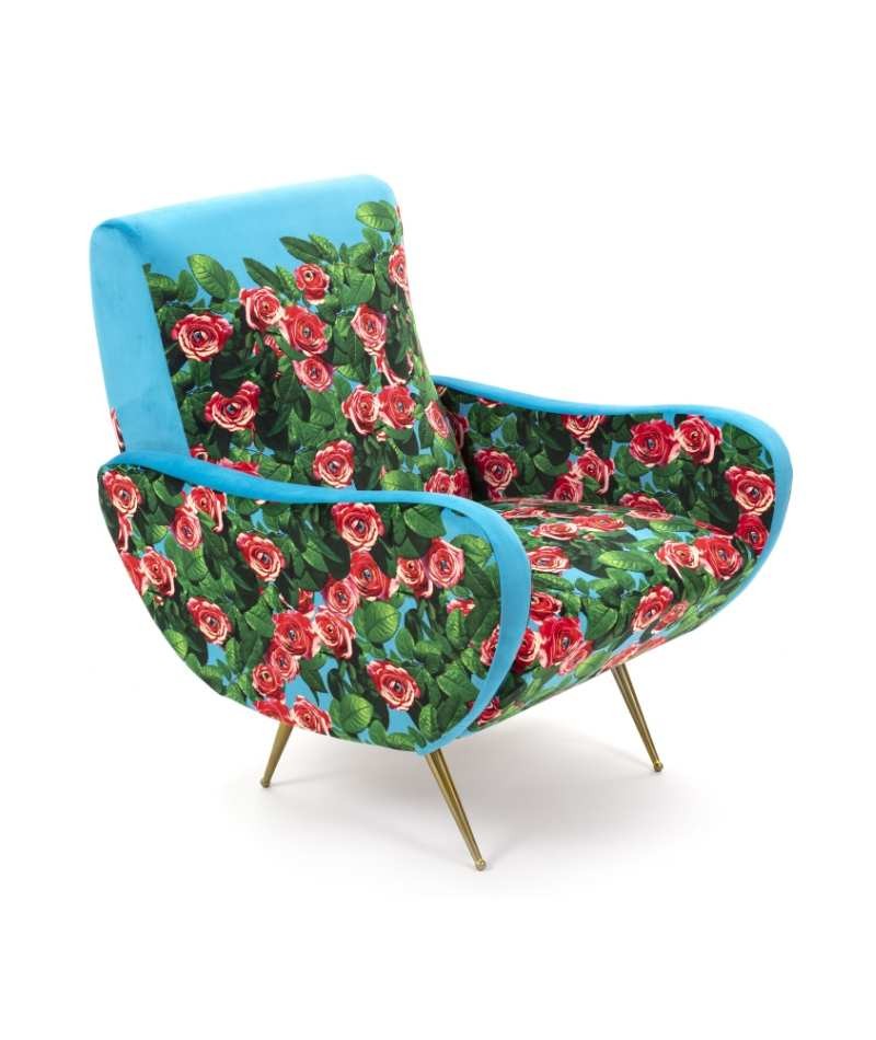 Seletti Toiletpaper Home Armchair Poltrona Roses