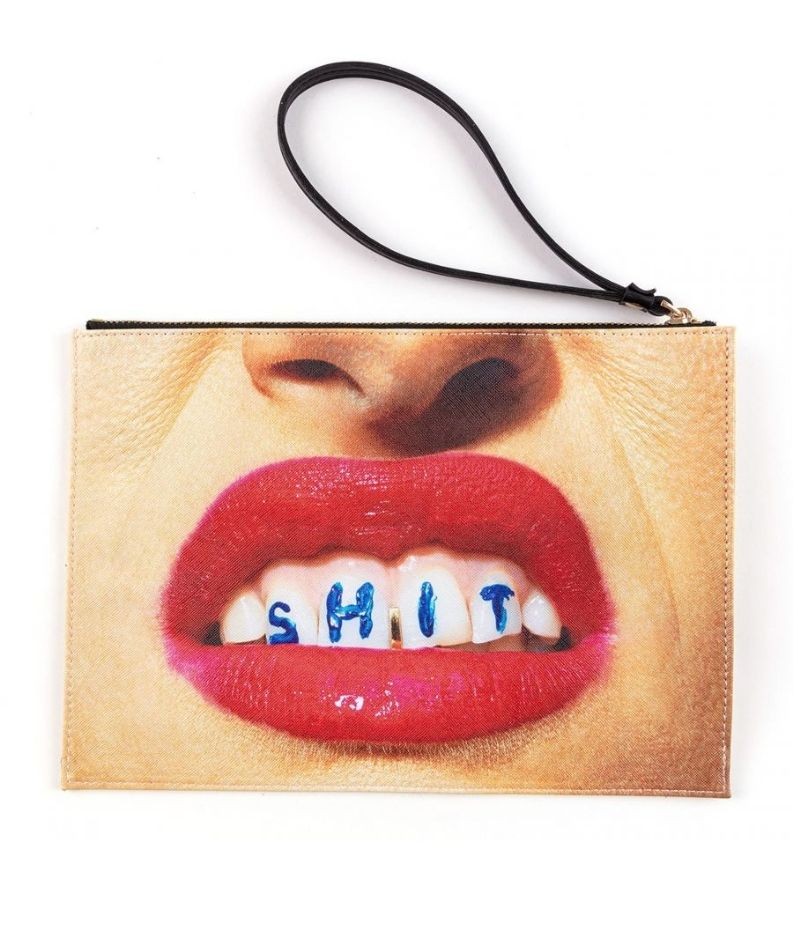 Seletti Toiletpaper Home Borsa a mano pouch bag