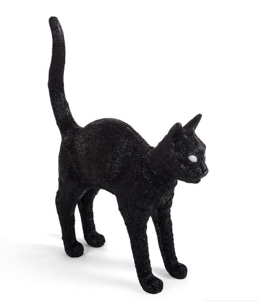 Seletti Jobby the cat lamp lampada da appoggio Nero