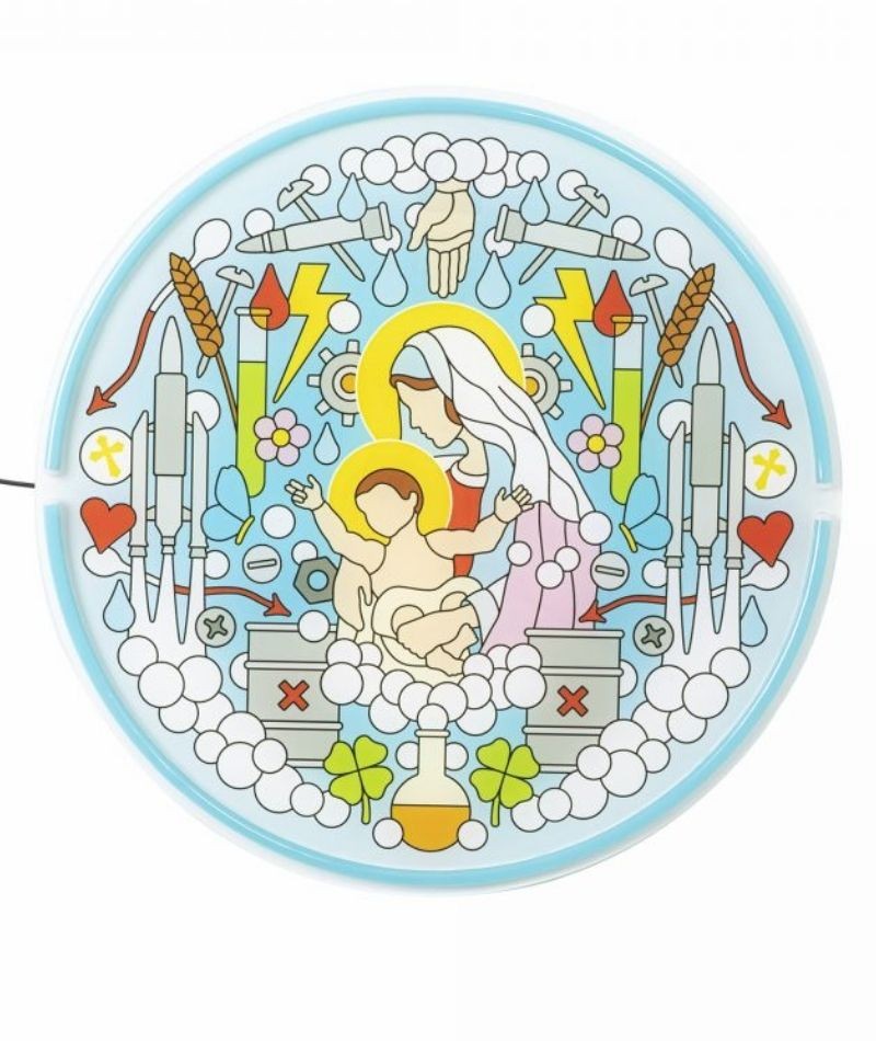 Seletti Studio Job Gospel neon led Vergine Maria