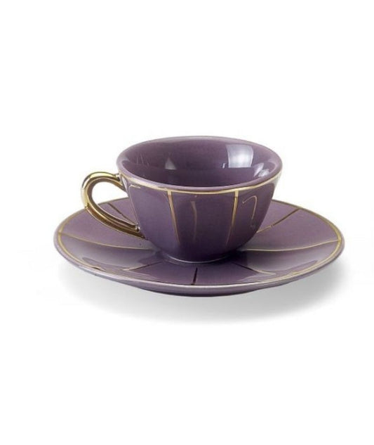 Bitossi Home Tavola Scomposta Fanky Table tazza caffè c/p vintage Porpora