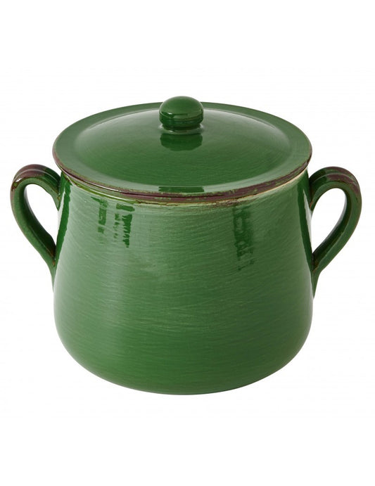 Brandani Terracotta Marmitta Verde da Fuoco con Coperchio