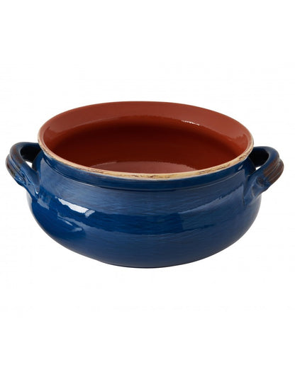 Brandani Terracotta Umidiera Blu da Fuoco con Coperchio