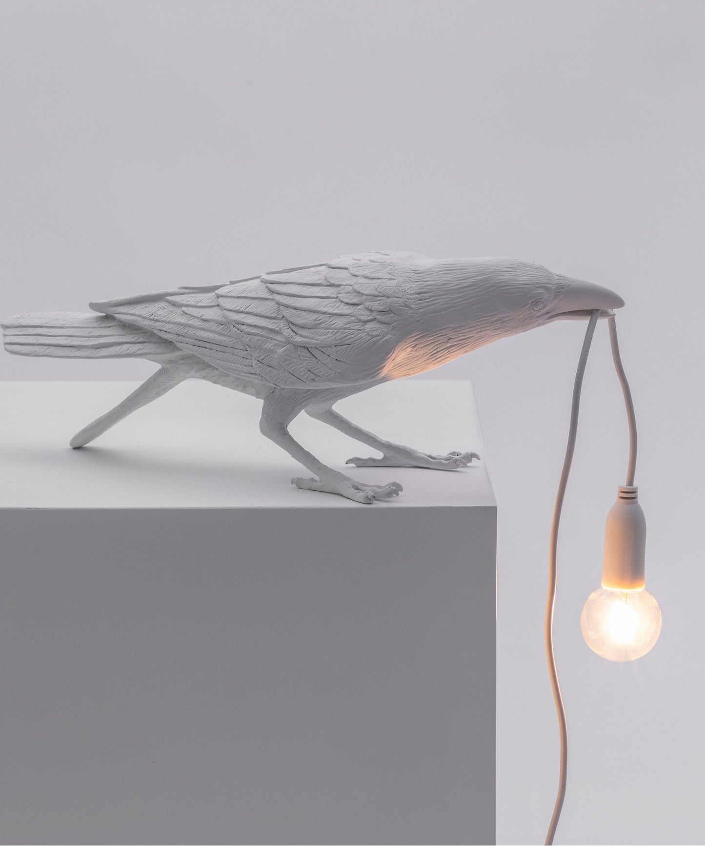 Seletti Bird Lamp Playing Lampada da appoggio Corvo outdoor