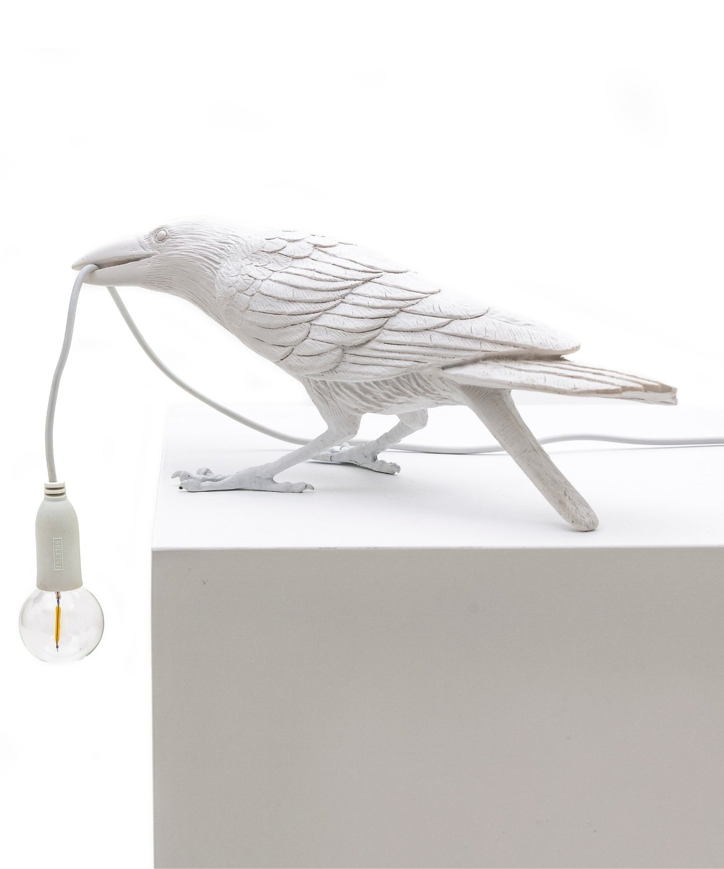 Seletti Bird Lamp Playing Lampada da appoggio Corvo outdoor