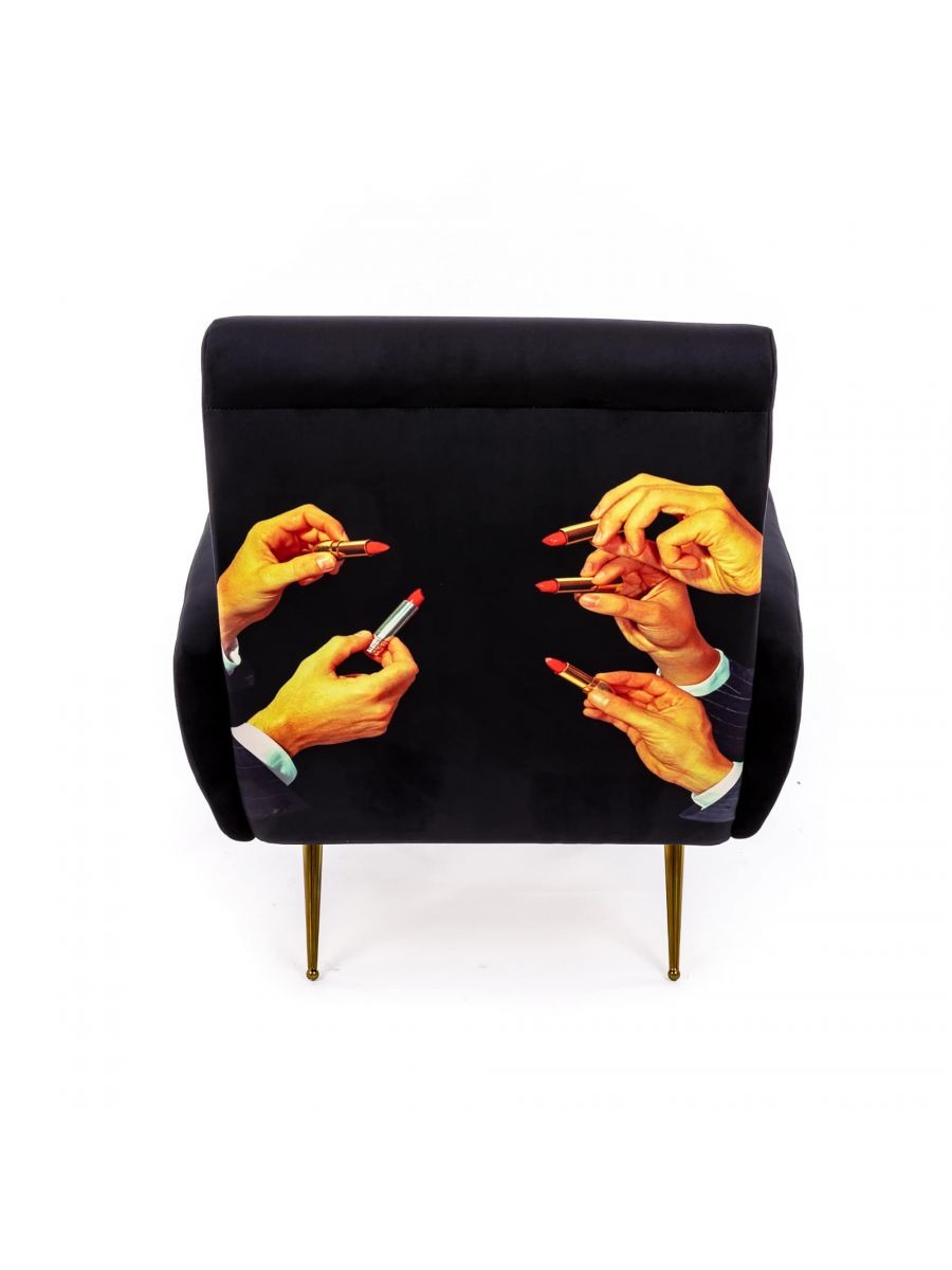 Seletti Toiletpaper Home Armchair Poltrona Lipsticks