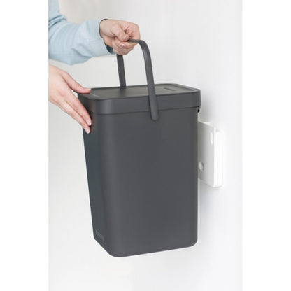 Brabantia Sort & Go pattumiera per differenziata 12 lt Grey