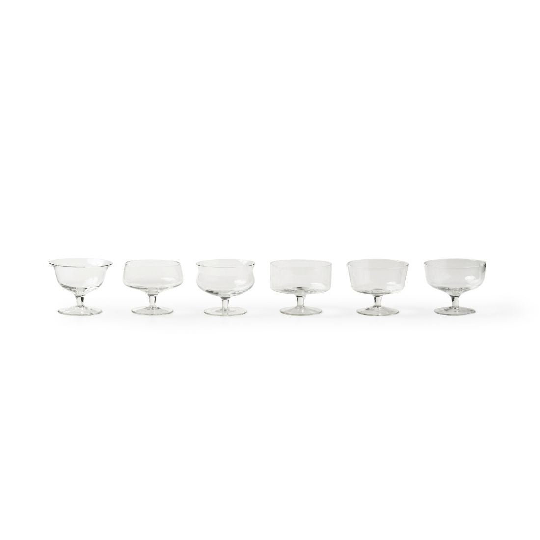 Bitossi Home Diseguale Set 6 Coppette con Forme Assortite Clear - Trasparente