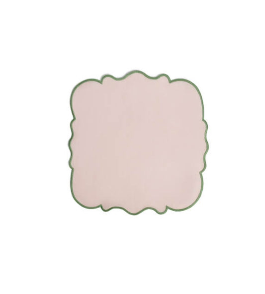 Bitossi Home Smerlo Set 2 tovaglioli Rosa bordo Verde