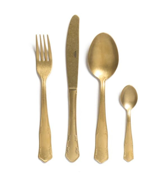 Bitossi Home Vintage Favorita Set Posate Oro Opaco