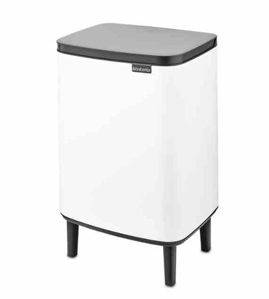 Brabantia Bo Waste Bin Hi 12L Matt Bianca Pattumiera