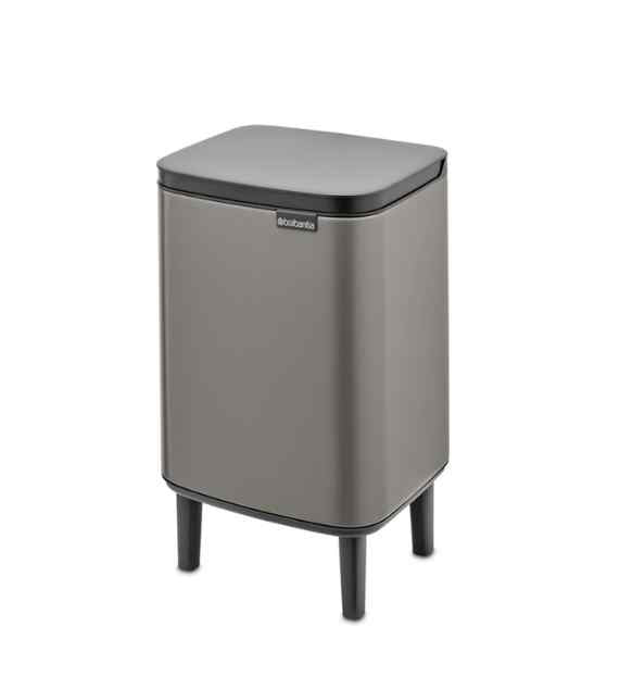 Brabantia Bo Waste Bin Hi 7L Platinum Pattumiera