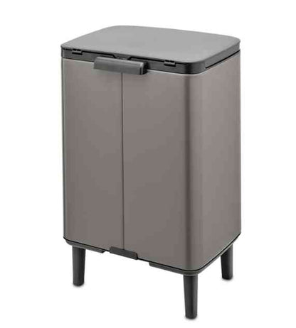 Brabantia Pattumiera Bo Waste Bin Hi 12L  Platinum