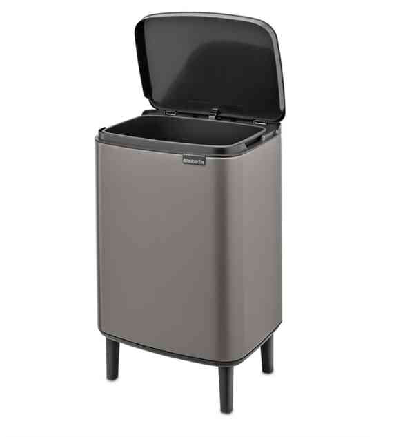 Brabantia Pattumiera Bo Waste Bin Hi 12L  Platinum