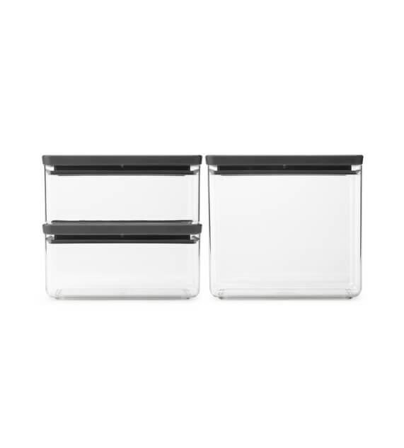 Brabantia Stackable set barattoli rettangolati