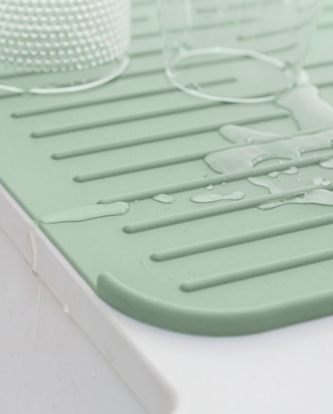 Brabantia Food Tappetino Scolapiatti in Silicone - Jade/green