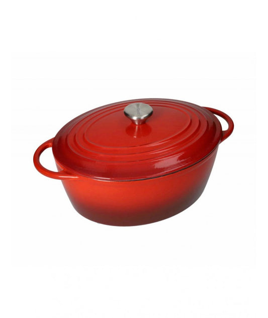 Brandani Casseruola Cocotte Rossa Ghisa Smaltata 5L