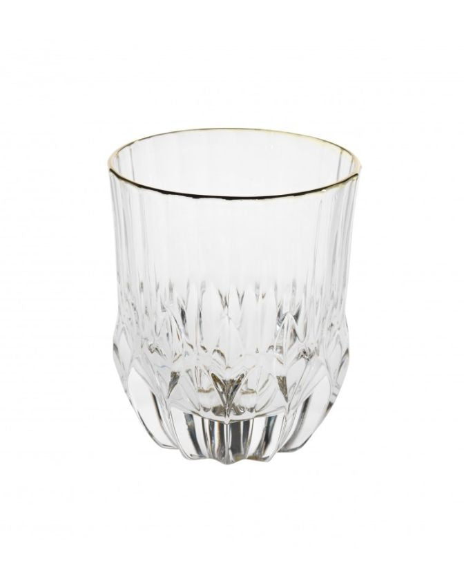 Brandani Crystal Glass Set 6 Tumbler Oh My Gold