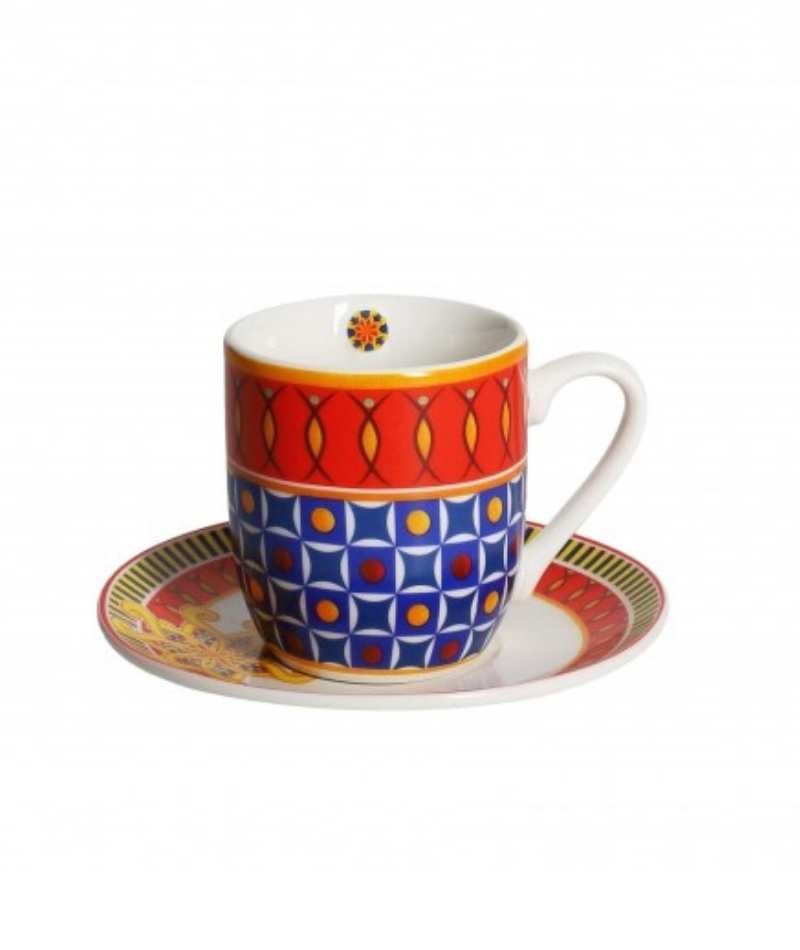 Brandani Miami tazzine caffè set 2 pz in porcellana