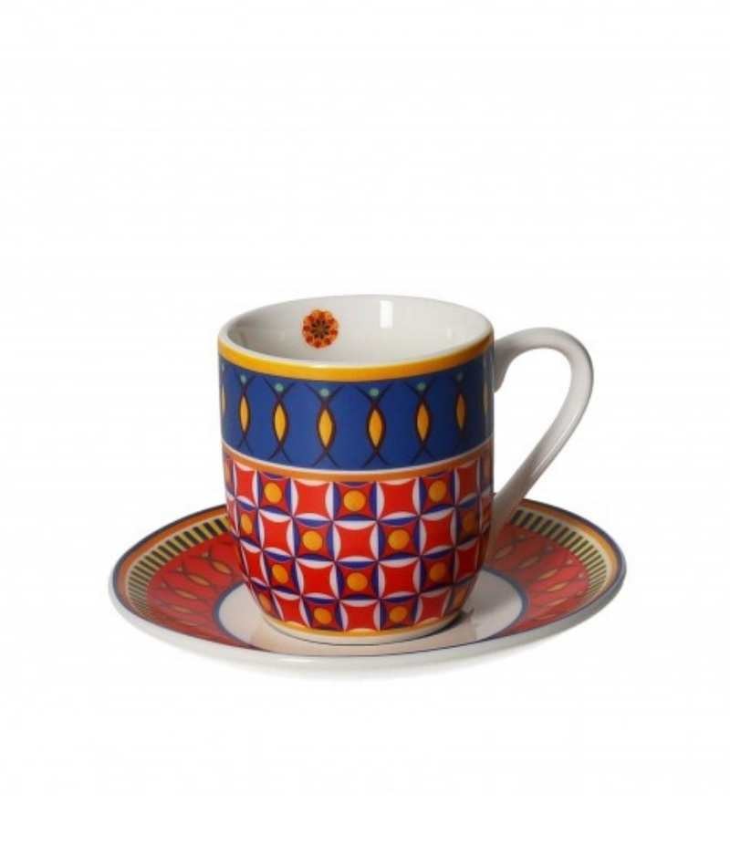 Brandani Miami tazzine caffè set 2 pz in porcellana