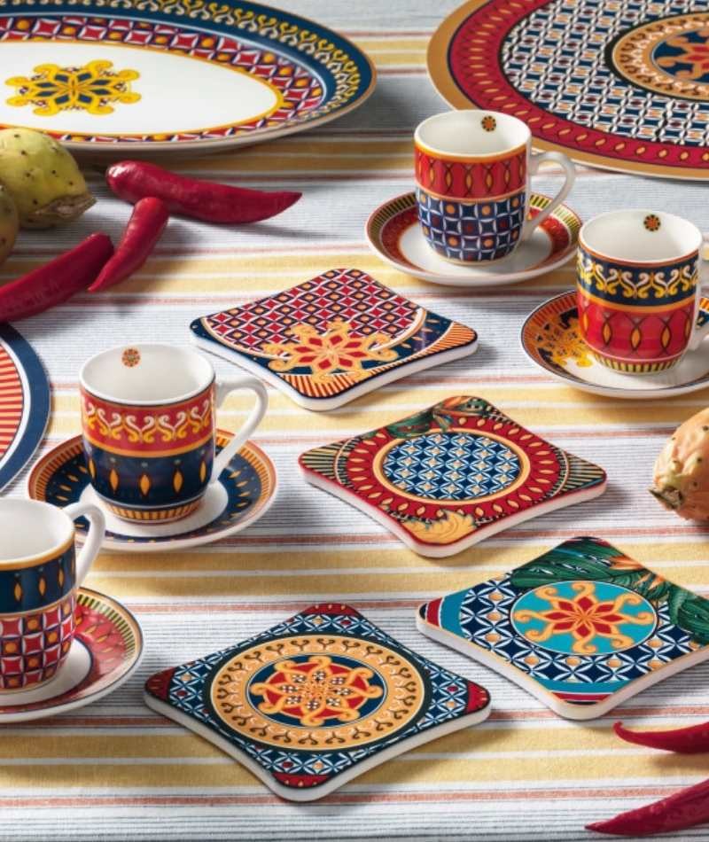 Brandani Miami tazzine caffè set 2 pz in porcellana