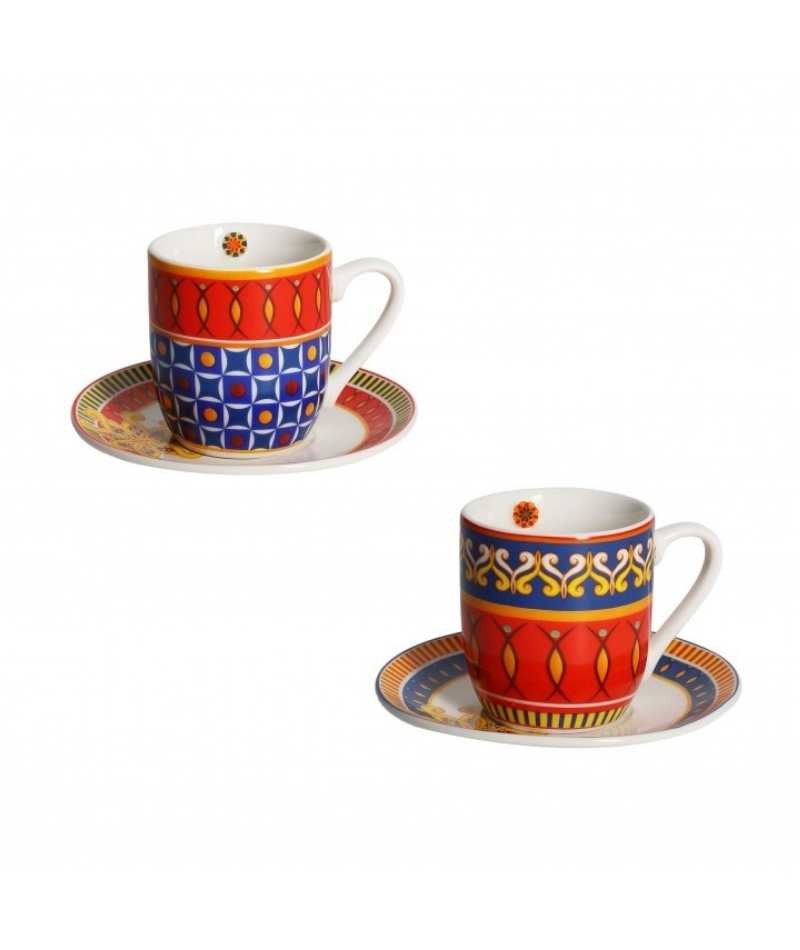 Brandani Miami tazzine caffè set 2 pz in porcellana