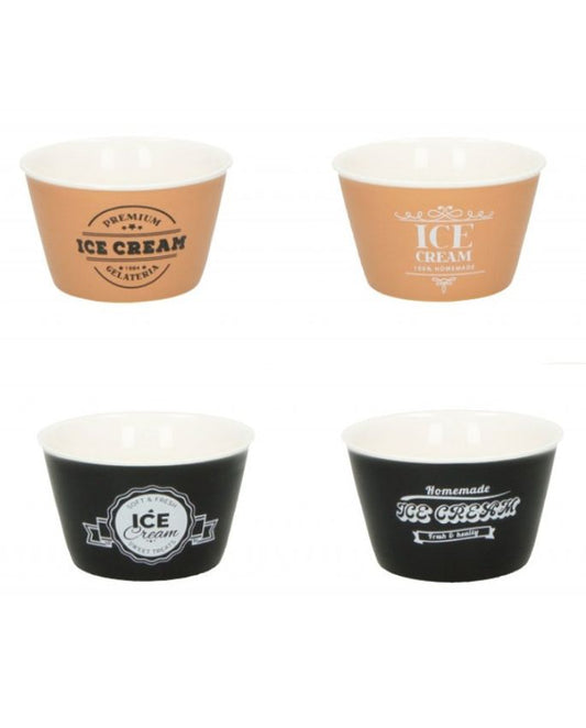 Brandani Set 4 Coppetta Gelato Colori Assort