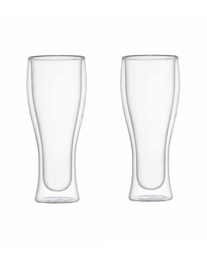 Brandani Bicchiere Birra Double wall Glass Set 2 Pz