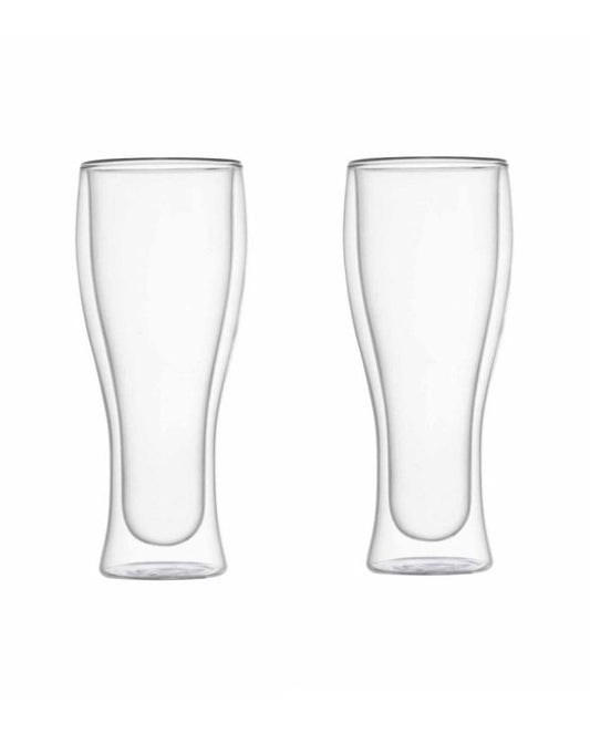 Brandani Bicchiere Birra Double wall Glass Set 2 Pz