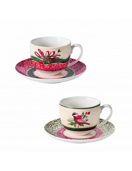 Brandani Cantico Tazza Tè Set 2 Pz New Bone China