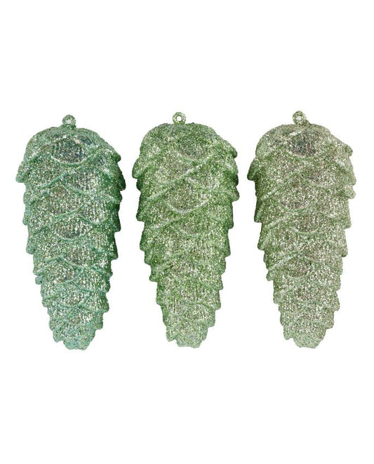 Hoff Interieur Pigne Glitter Set 3 Pz - Verde