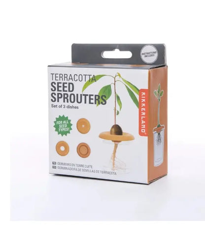 Kikkerland Seed Sprouters - Germogliatori di Semi in Terracotta