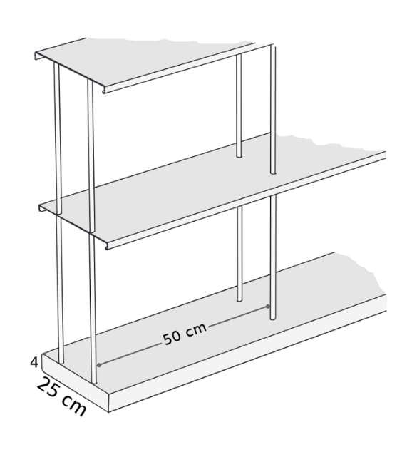 Kriptonite Krossing Maxi - Libreria modulare a parete -200X203CM