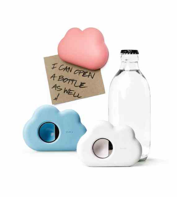 Qualy Cloud Bottle Opener Apribottiglie Nuvola Blu