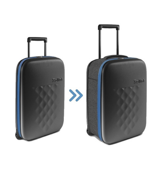 Rollink Flex Carry-on Valigia Trolley Richiudibile 2 ruote Capri Breeze Blu